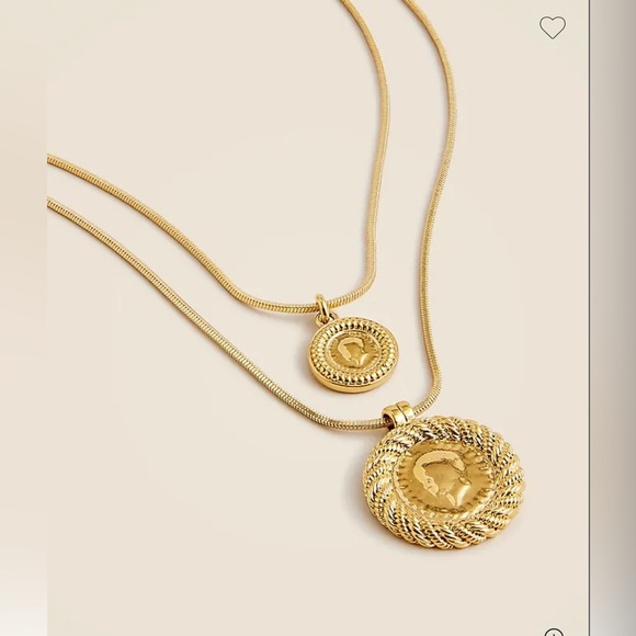 J. Crew Layered coin pendant necklace - Picture 2 of 4